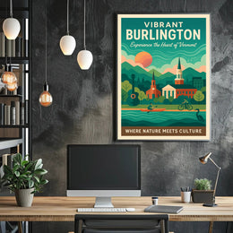 Vibrant Burlington Poster PosterGoat