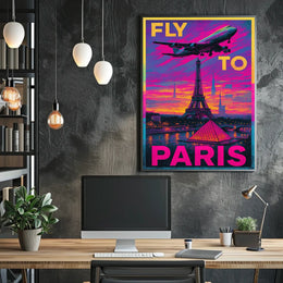 Fly To Paris Poster