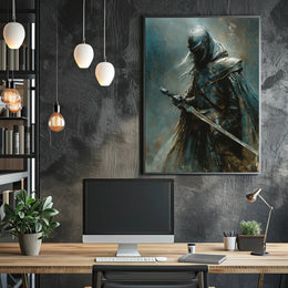 Medieval Knight in Armor: Fantasy or Mythology Poster PosterGoat