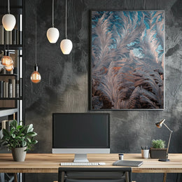 Abstract Feathered Elegance Abstract Poster