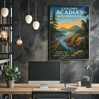 Explore Acadia's Wilderness Poster PosterGoat