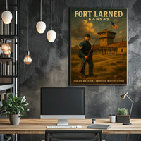 Fort Larned Kansas Frontier Poster