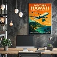 Discover Hawaii Travel Poster Art Print PosterGoat