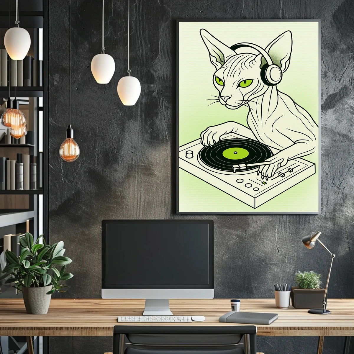 Dj Cat Vibes Poster