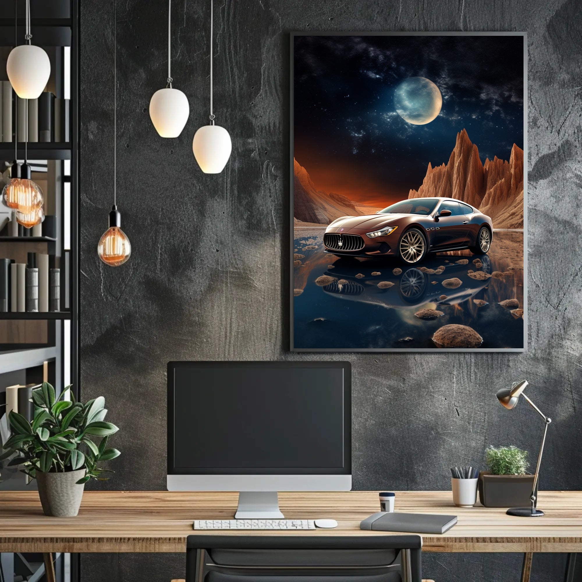 Lunar Elegance Poster PosterGoat