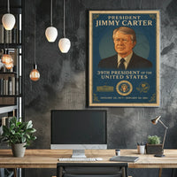 Jimmy Carter Presidential Era Vintage Historical or Presidential Poster
