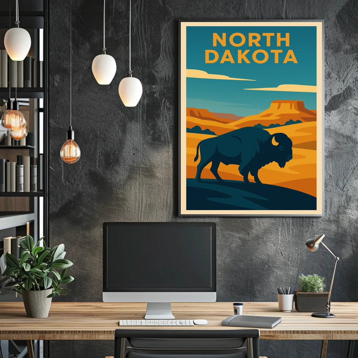 North Dakota Scenic Poster