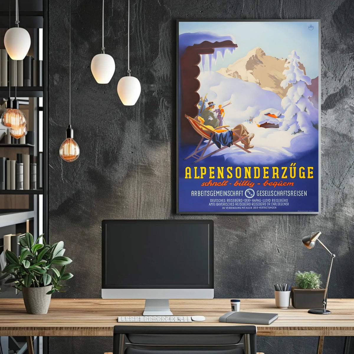 Alpensonderzüge Travel Poster