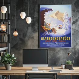 Alpensonderzüge Travel Poster