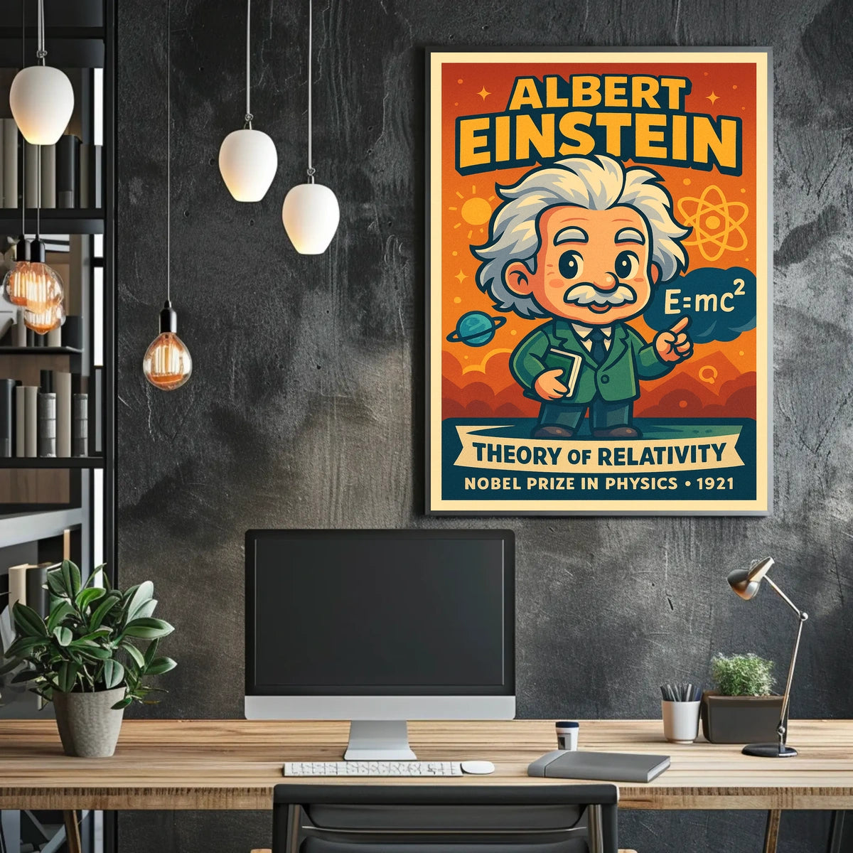 Albert Einstein Theory Of Relativity Poster