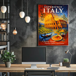 Experience Italy Poster PosterGoat