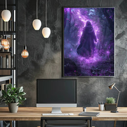 Enchanted Forest Wanderer Art Print Poster for Home Decor and Nature Lovers PosterGoat