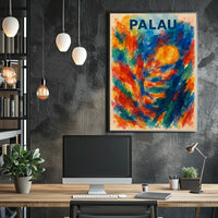 Palau A Vibrant Impression Poster