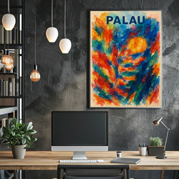 Palau A Vibrant Impression Poster