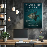 Black Skirt Tetra Freshwater Elegance Poster