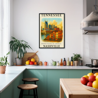 Tennessee, Nashville Signature Series Vintage Travel Poster