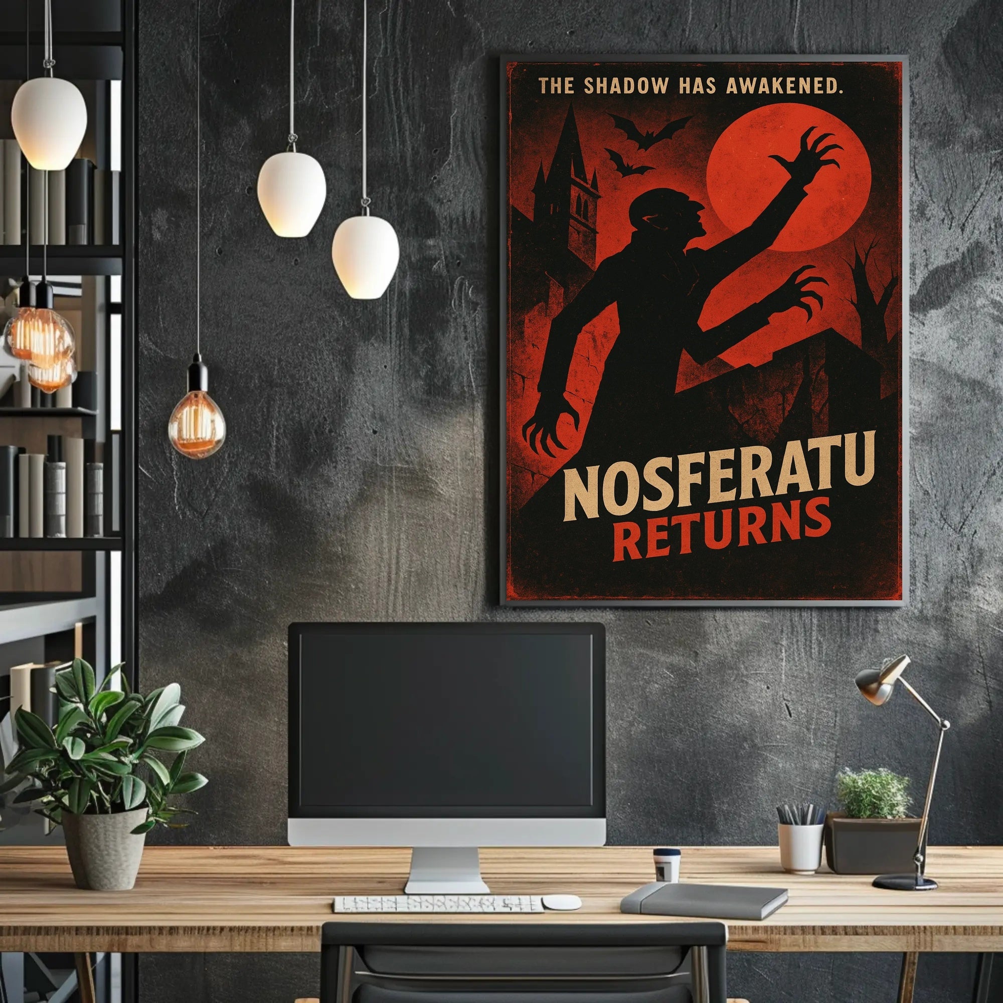 Nosferatu Eerie Gothic Horror Art Print Fantasy or Mythology Poster