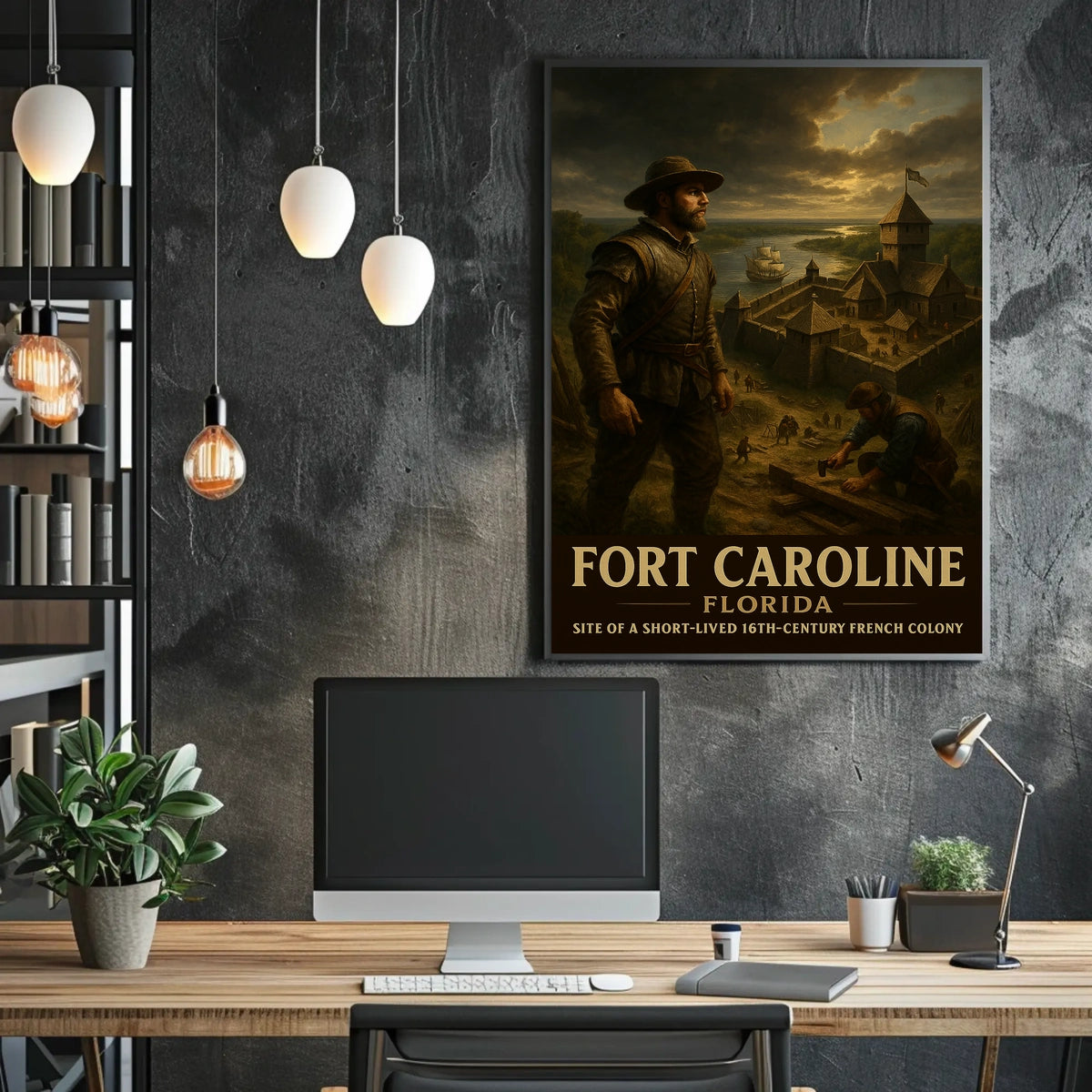 Fort Caroline 16Th-Century French Poster