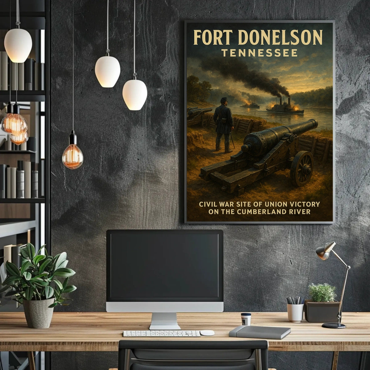 Fort Donelson Civil War Victory Poster