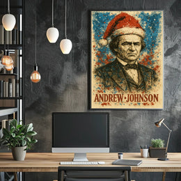 Andrew Johnson 17th President of the United States Christmas SeriesPoster