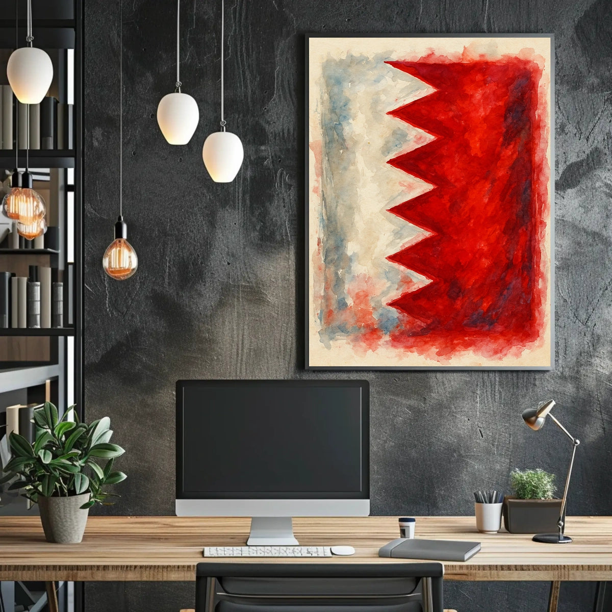 Abstract National Colors Abstract Poster