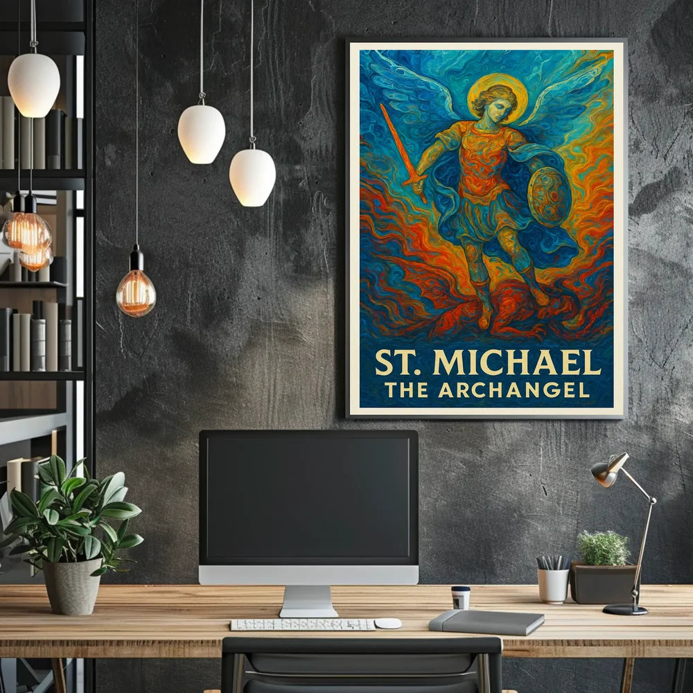 St. Michael the Archangel Spiritual Art Poster