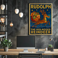 Rudolph Reindeer Poster