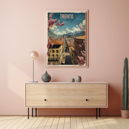 Springtime In Trento Italy Travel Poster