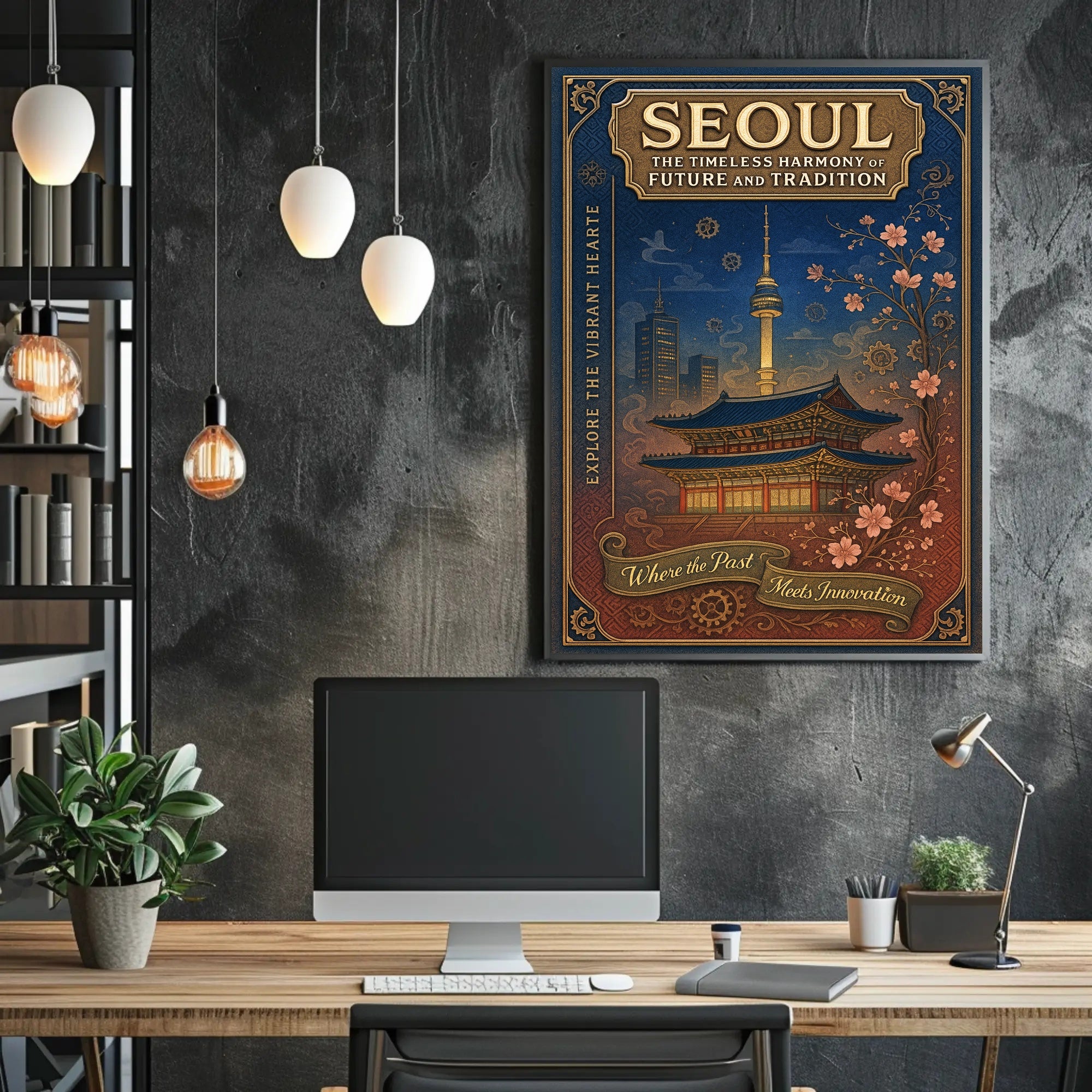 Seoul The Timeless Harmony of Future and Tradition Poster