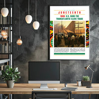 Black History Slave Trade Ban Educational or Infographic Poster