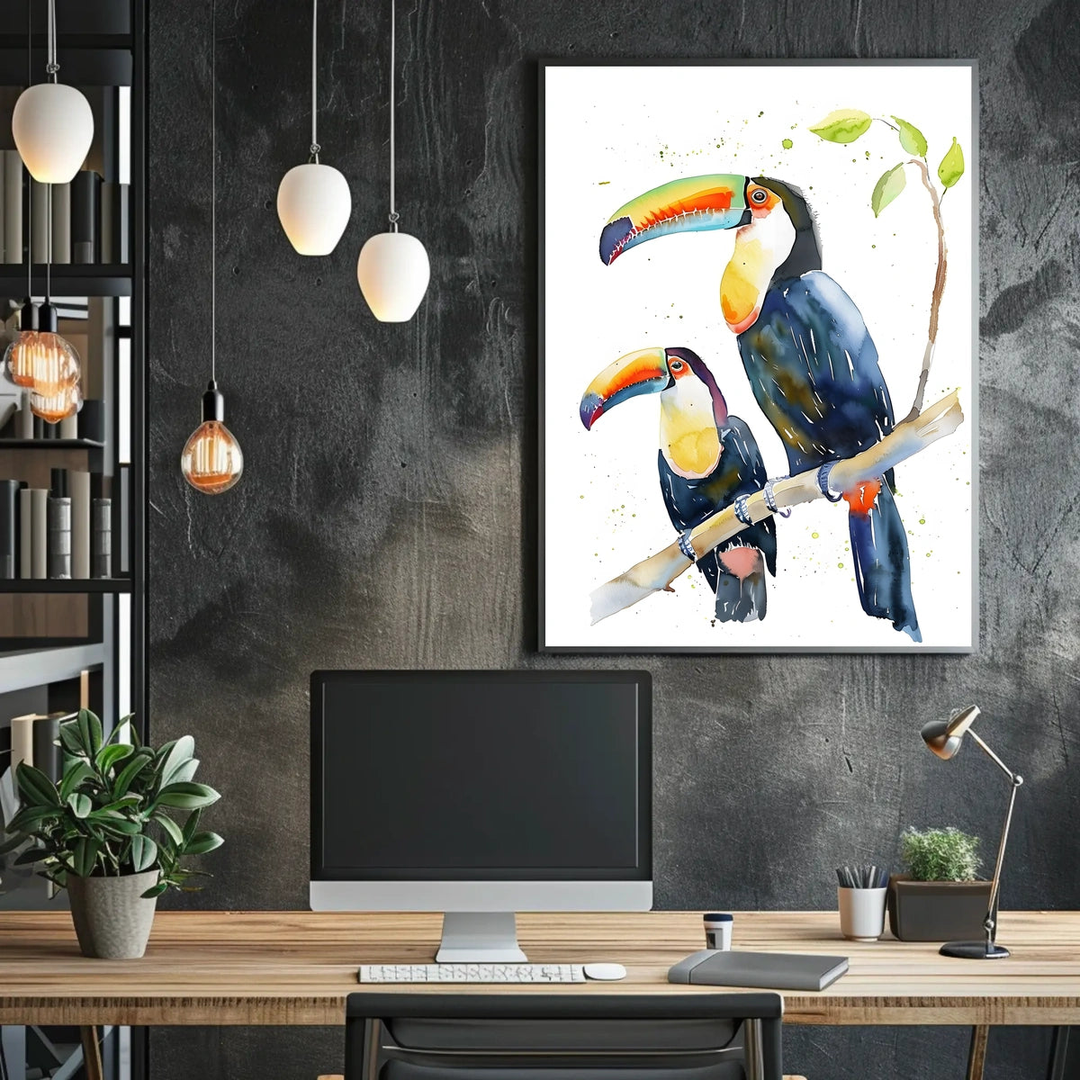 Vibrant Toucans Poster