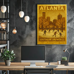 Atlanta Southern Snowfall Poster