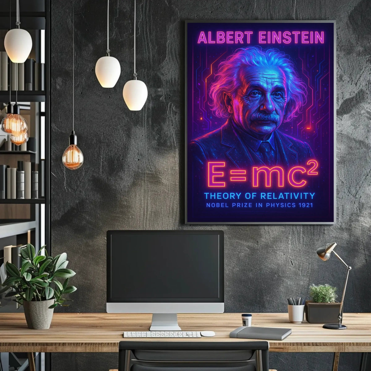 Albert Einstein Theory Of Relativity Poster