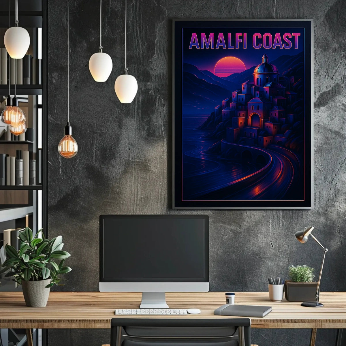Amalfi Coast Sunset Poster