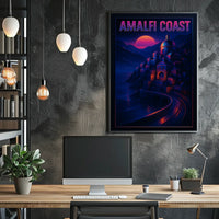 Amalfi Coast Sunset Poster