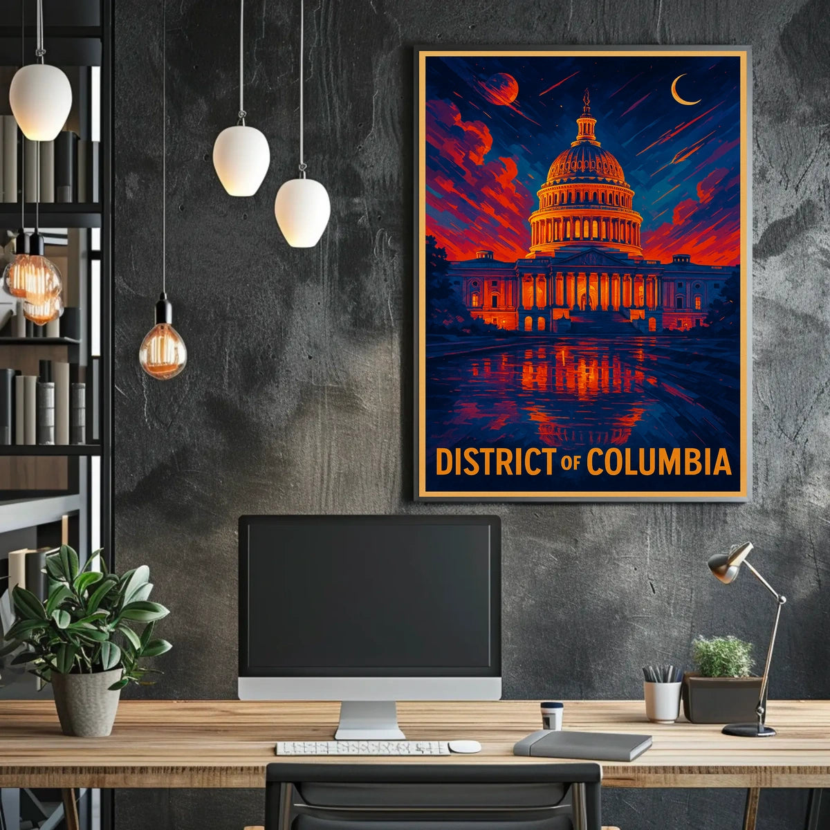 District Of Columbia Capitol Poster