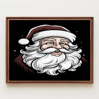 Jolly Santa Claus Illustration Poster