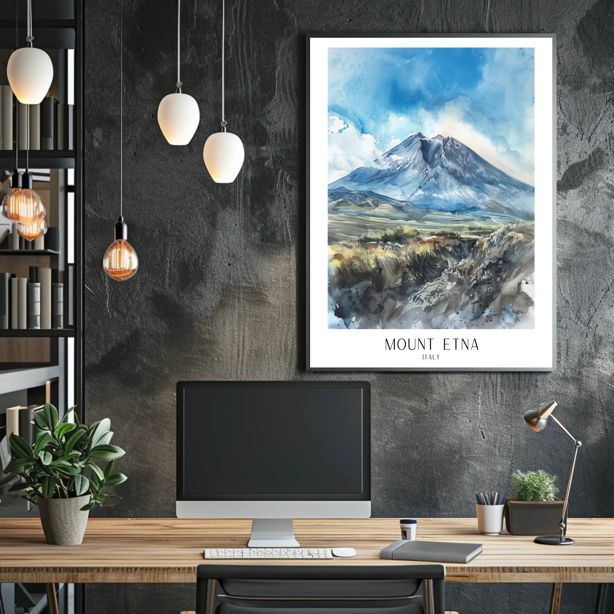 Mount Etna Poster PosterGoat
