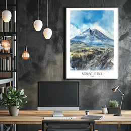 Mount Etna Poster PosterGoat