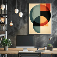 Abstract Geometric Harmony Abstract Poster