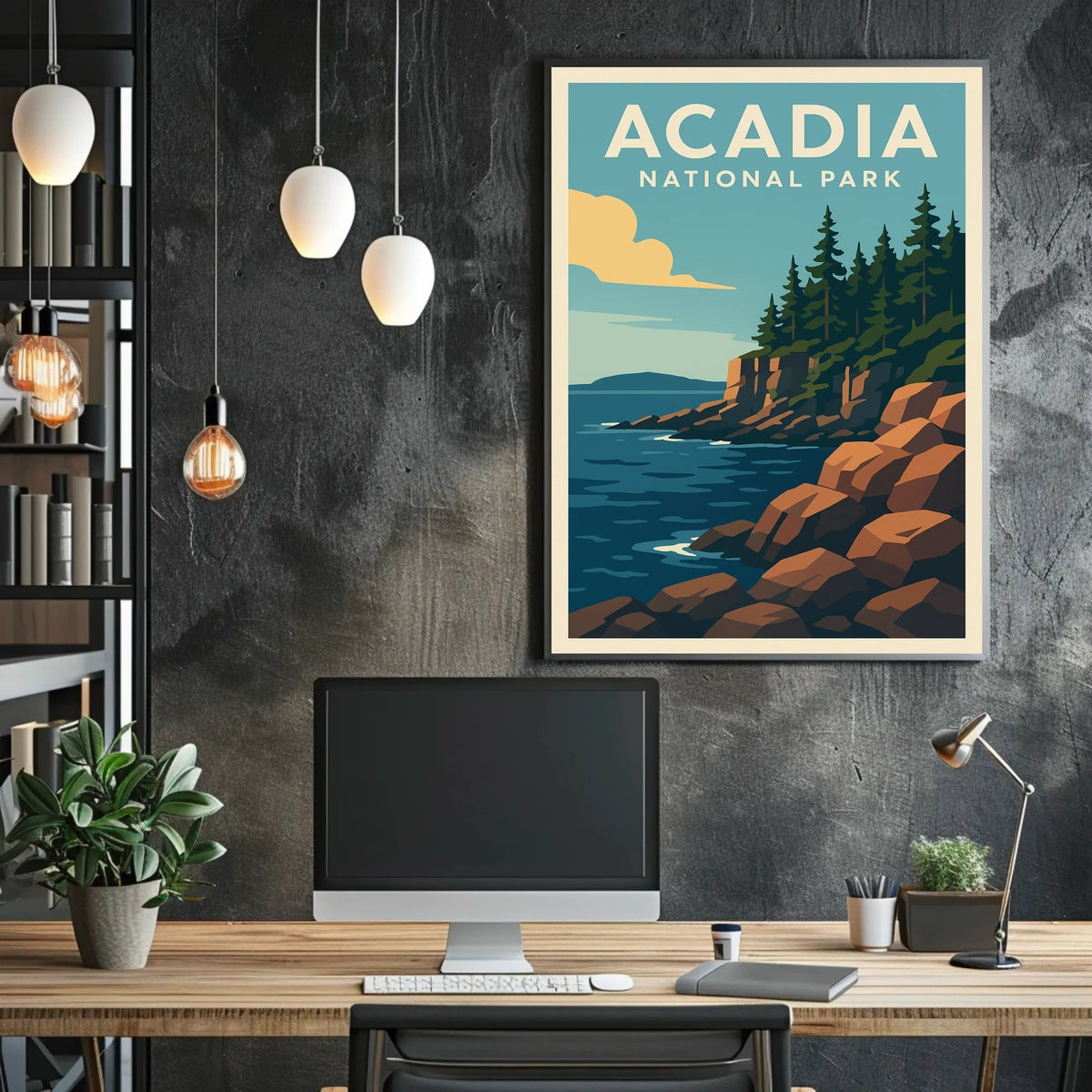 Acadia National Park Scenic Wanderlust Poster