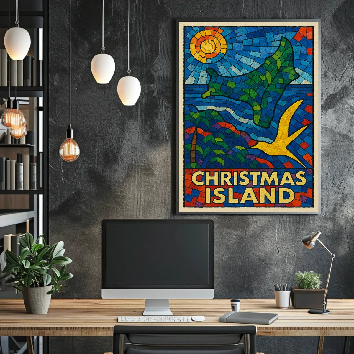 Christmas Island Mosaic Poster