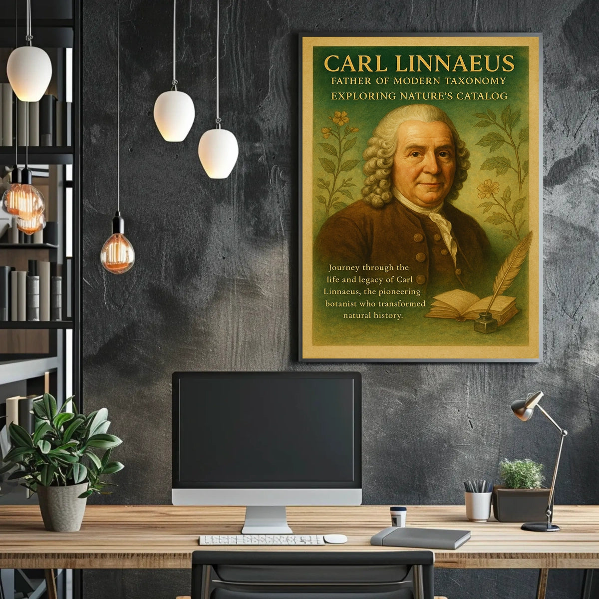 Carl Linnaeus Father of Modern Taxonomy Poster