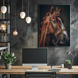 Regal Equine Majesty Art Print Poster for Home Decor PosterGoat