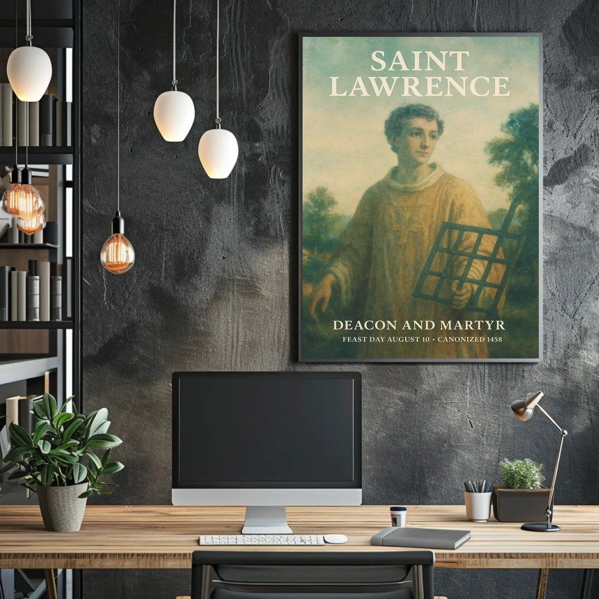Saint Lawrence Deacon And Martyr Poster