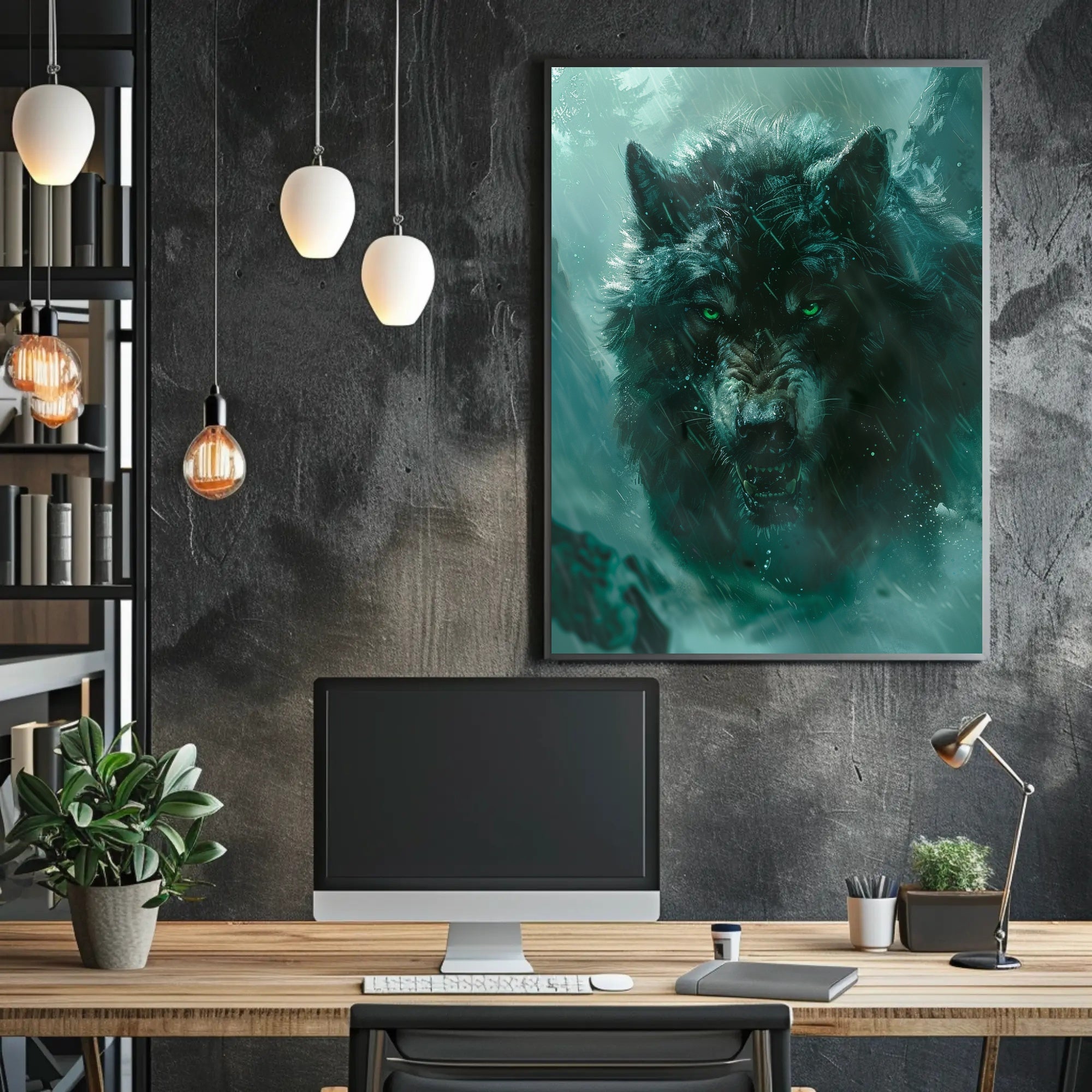 The Fierce Wolf Poster PosterGoat