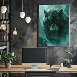 The Fierce Wolf Poster PosterGoat