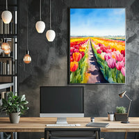 Netherlands Keukenhof Gardens Tulip Fields Poster