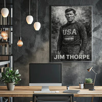 Jim Thorpe Athletic Icon Poster