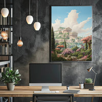 Ancient Elegance Neoclassical Art Cultural Heritage Poster